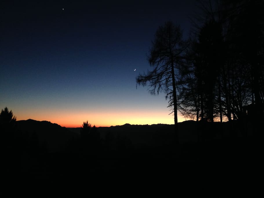 tramonto all'alpe