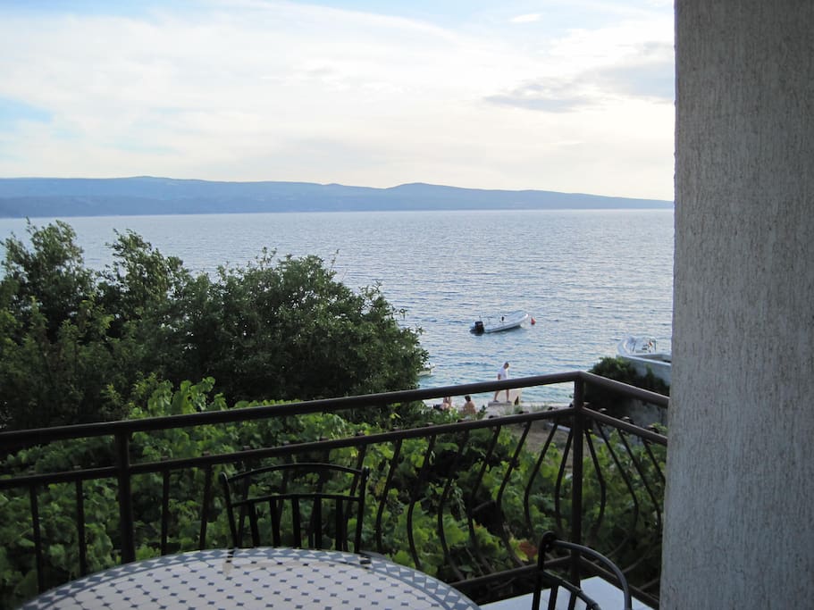 Your balcony with table and chairs