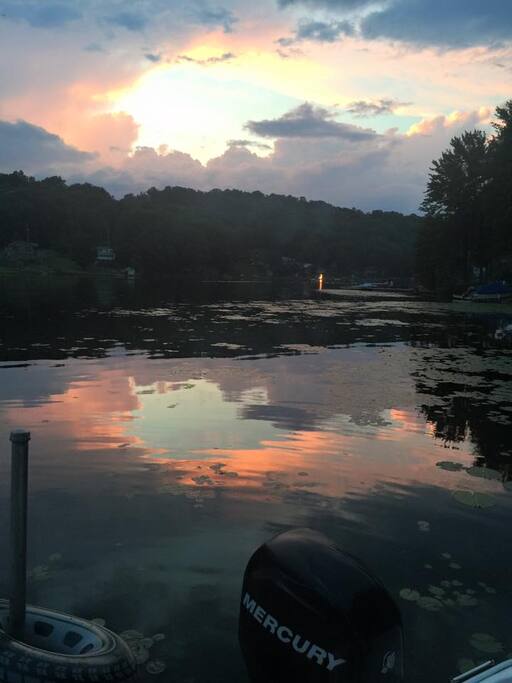 Sunset from our deck!