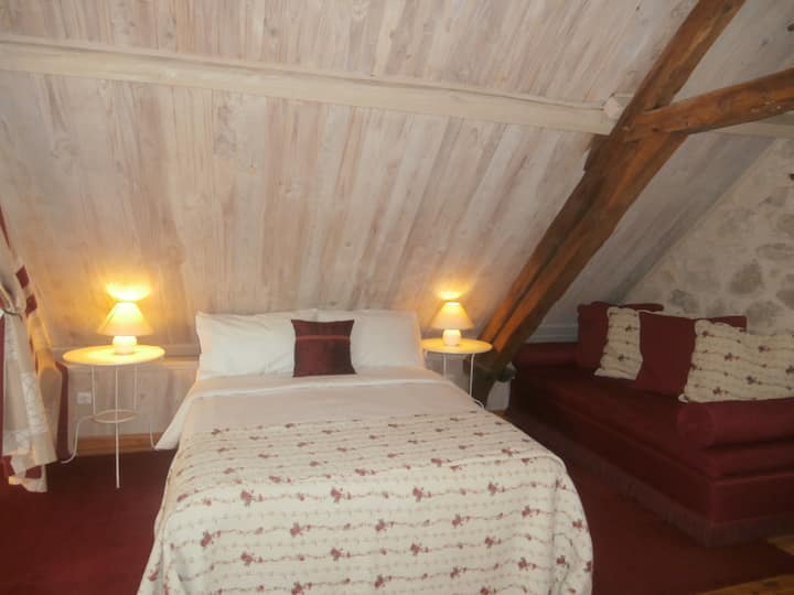 Dormitorio principal de la cabaña