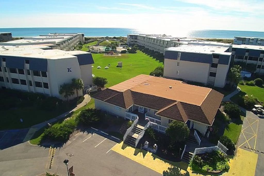 aerial of resort property