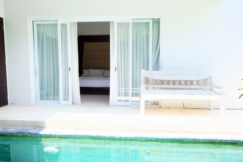 Swimming pool , in front of Master Room and dining area