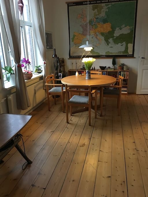 Dining table that seats four