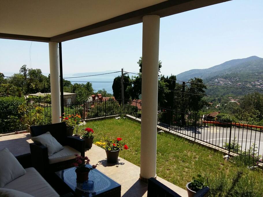 sea and mountain view