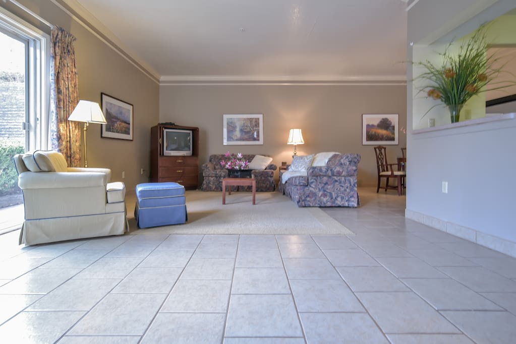 Spacious living room