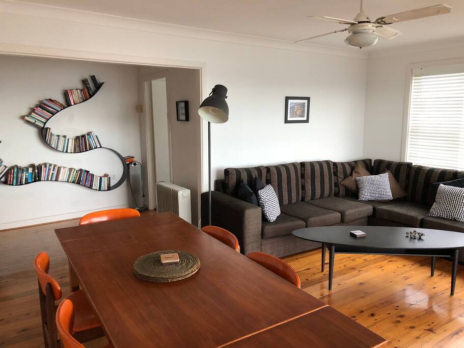 living/dining area on waterfront side