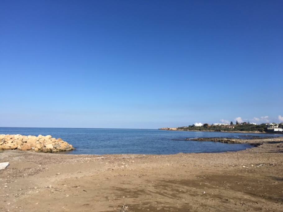 The beach