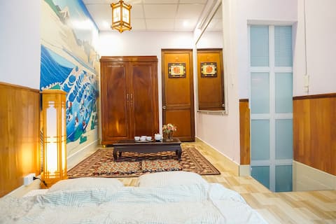 Hani house near Dragon bridge with balcony