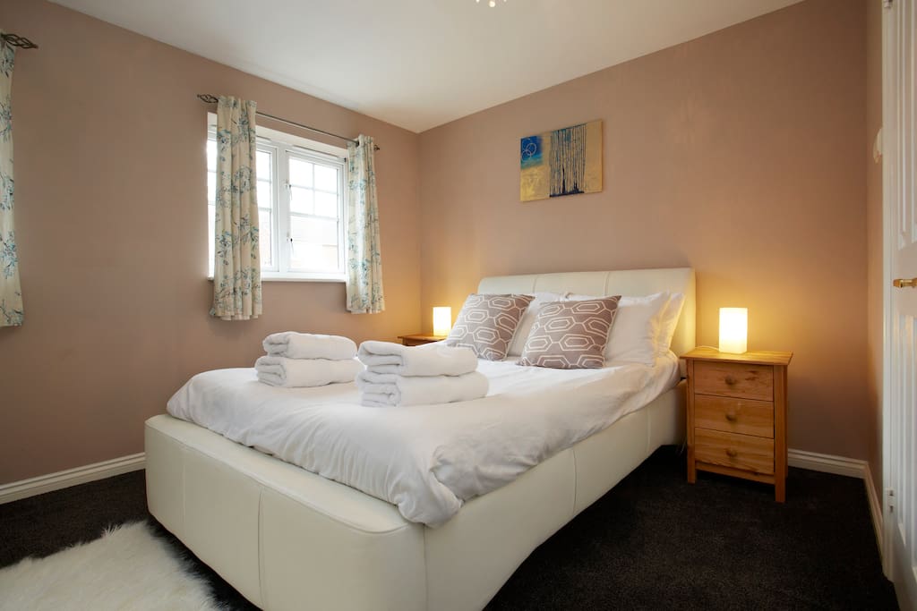 Master bedroom with plenty of storage and built in wardrobes