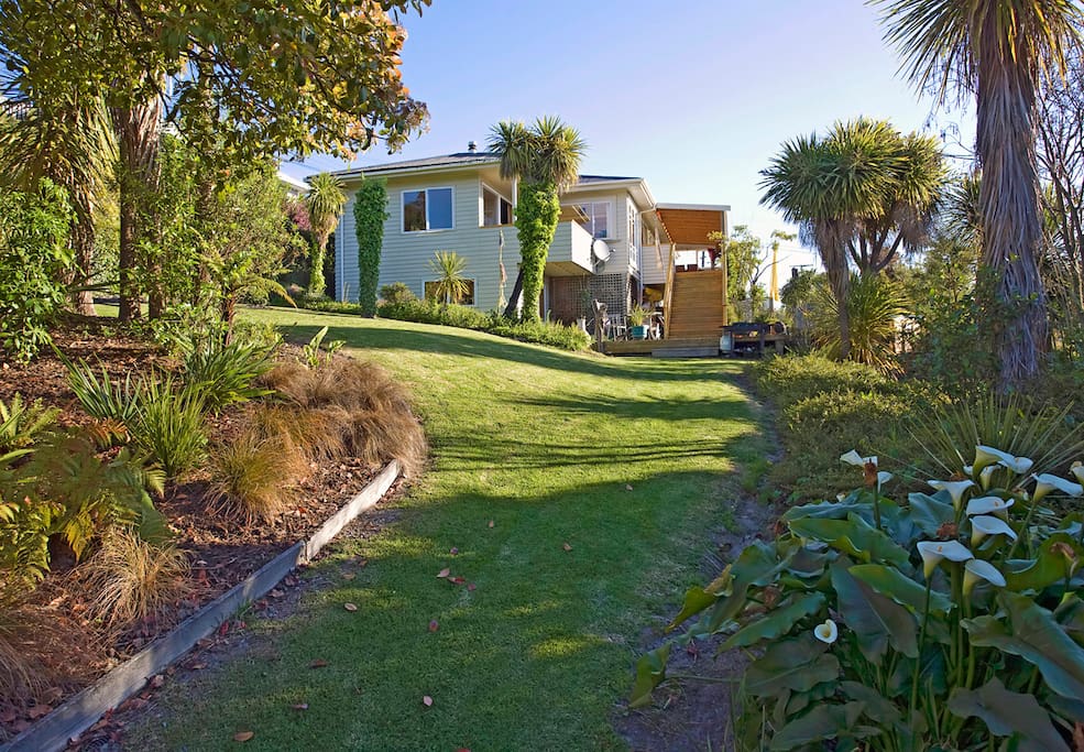 Large lawn area