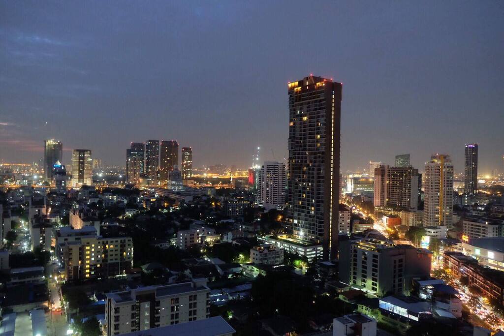 Our room night views