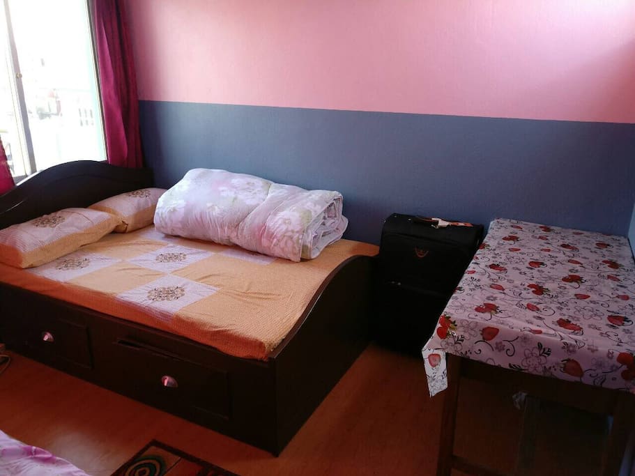 Bed with closet