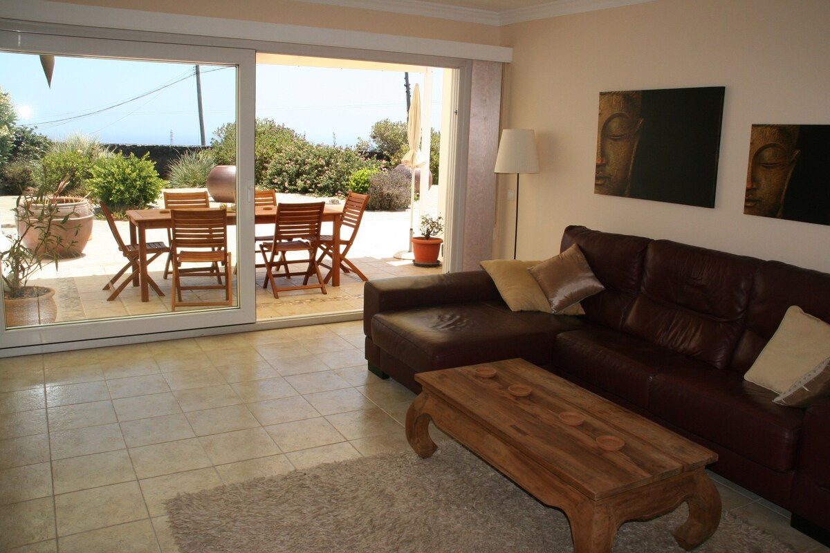 Салон с 2 големи дивана (единият е разтегателен диван), телевизор с Amazon Firestick (Amazon Prime, Netflix, радио и музикални канали), DVD плейър и интернет телевизия