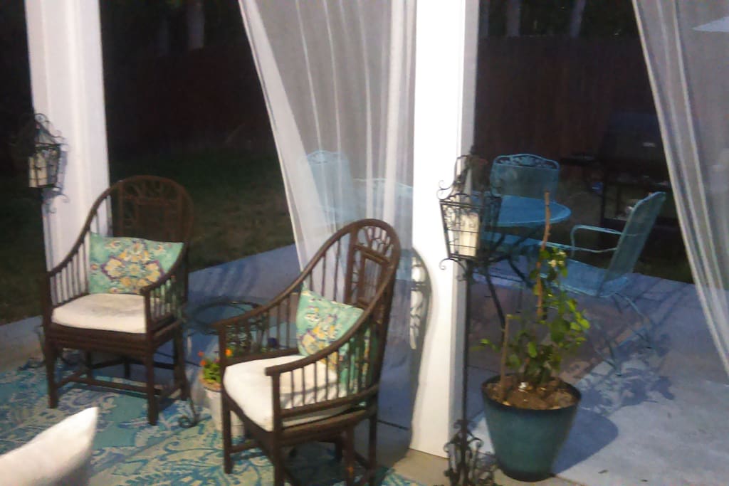 Porch behind the house