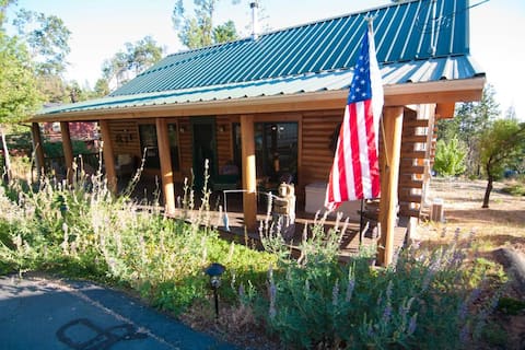 Top performing Airbnb: Peaceful Retreat-Real Log Cabin Yosemite/Bass Lake in North Fork