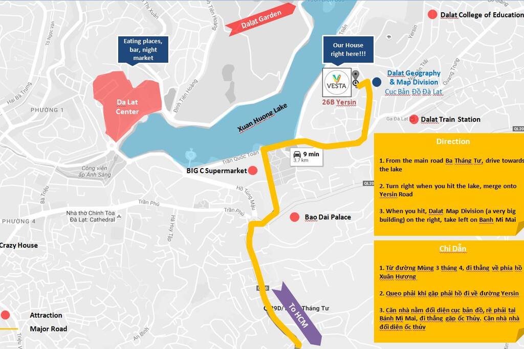 Here is the map. Please print out and give to the driver when you come :D