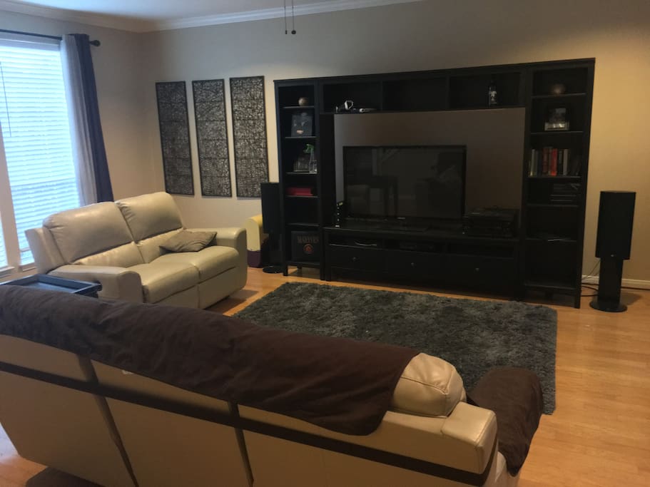 Living room on second floor.