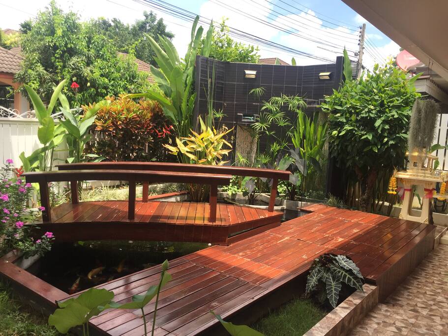 Front Garden and Koi Pond