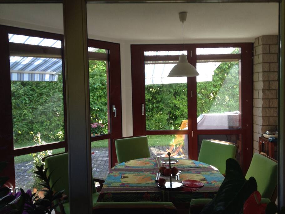 You'll also have access to the sun room (winter garden) and the patio for meals and relaxing.