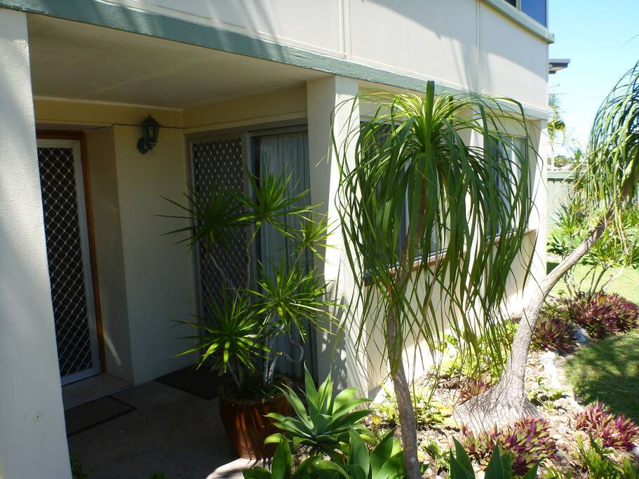 The doorway on the right is your own private entry