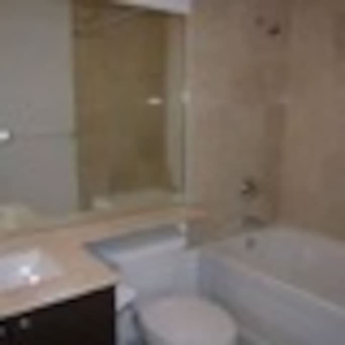 One of the bathrooms