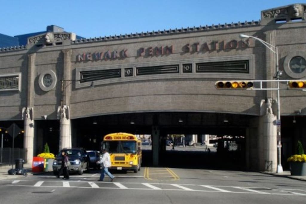 Less than a mile walk to the train station. Walk or take local taxis. NYC is 15mins away by train.