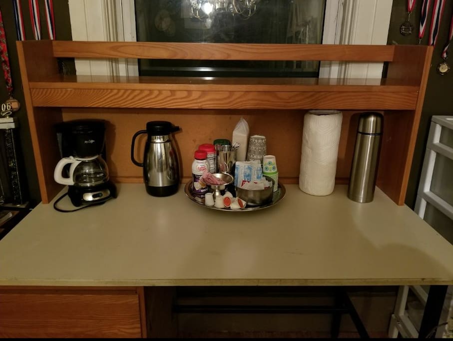Hot beverages.