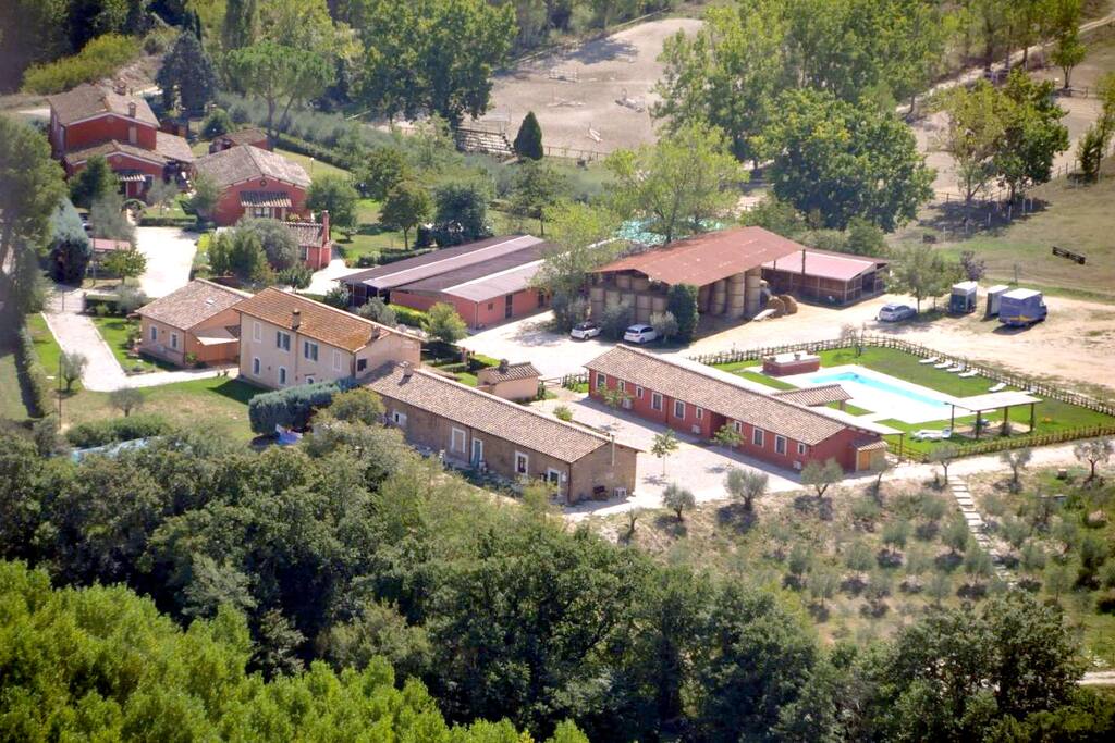 Air view of the Farm