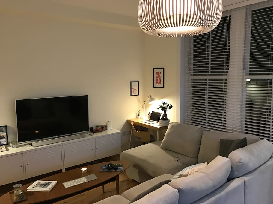Living room & desk.