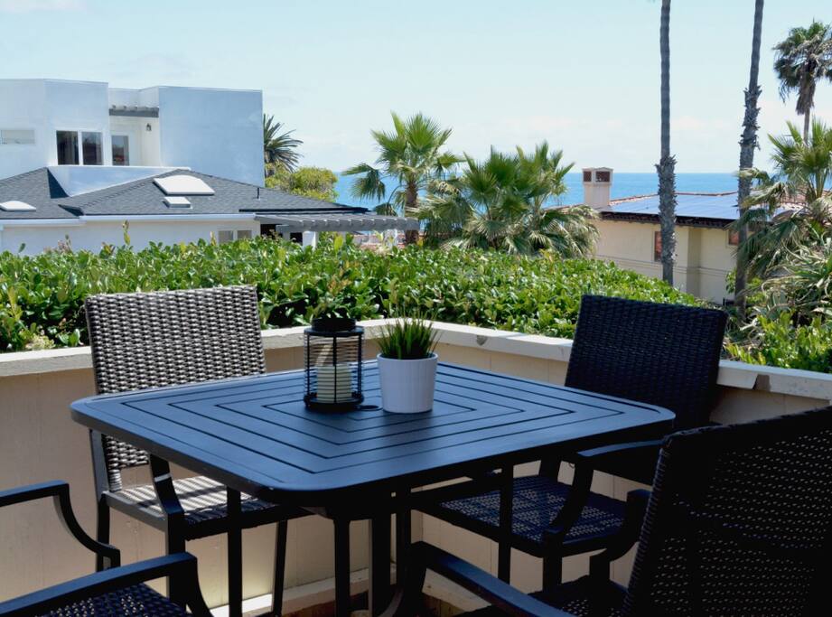 Take in the ocean while you enjoy your morning coffee.
