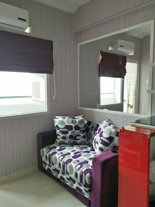 Sofabed in common room