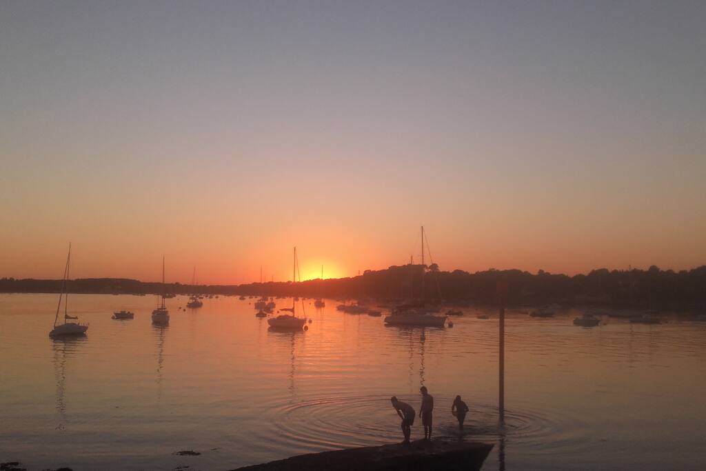 Coucher de soleil à la pointe