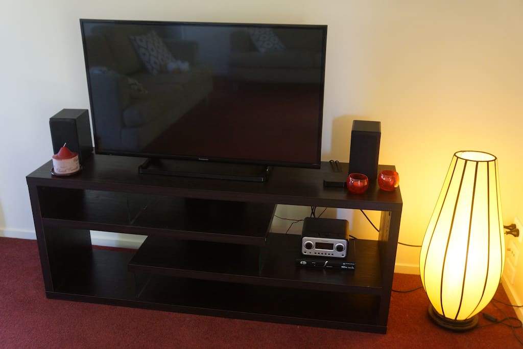 Big screen TV with Netflix!
