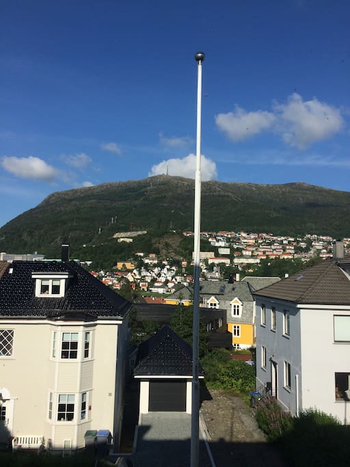 You can see Ulriken from the kitchen window.
