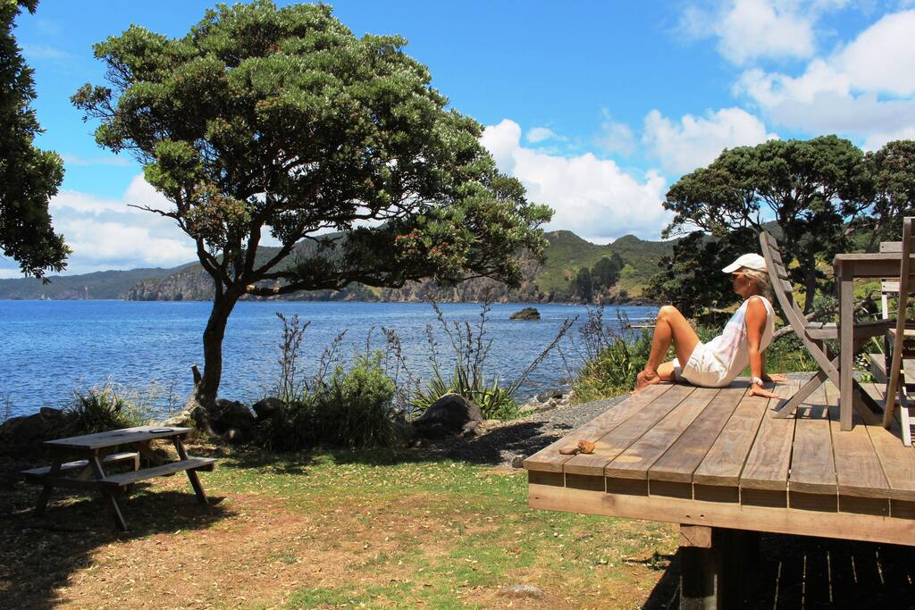 Sit a while and watch the world or the whales go by!