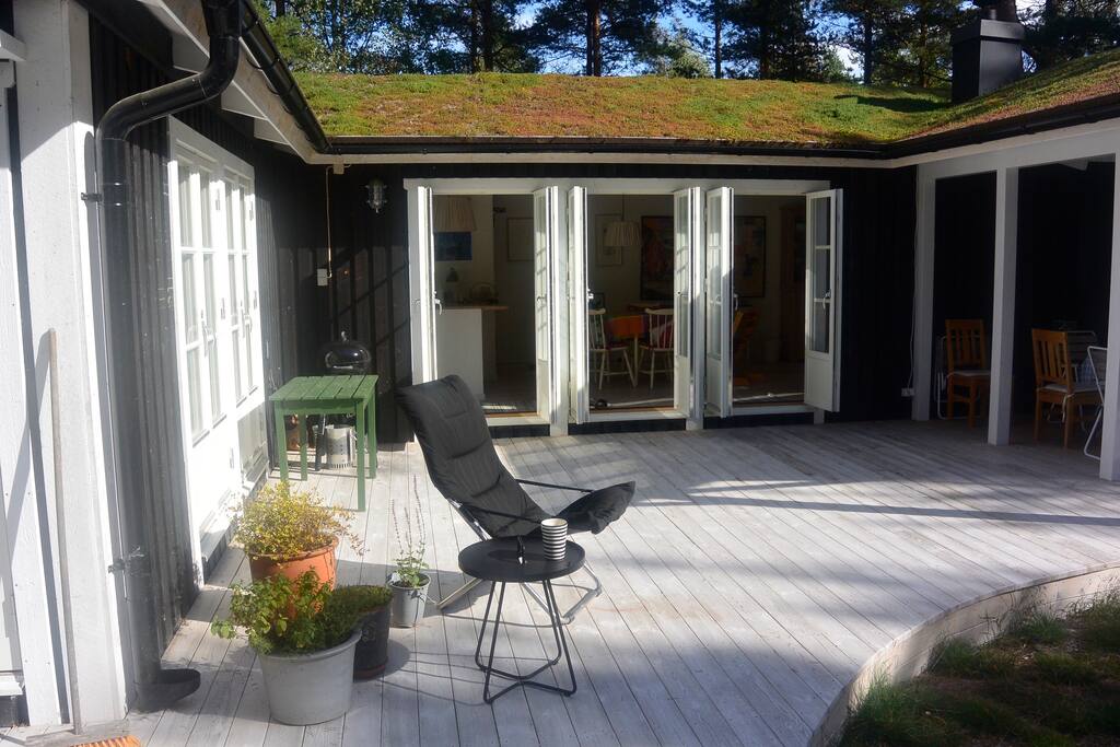 Här är det skönt att ta en kaffe i solen.