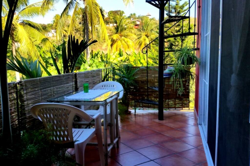 Balcony outside bedroom