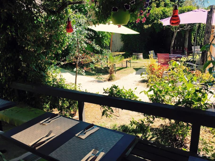 terrasse côté jardin