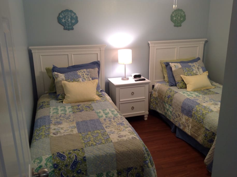 Two pillow top Twin beds in second bedroom.