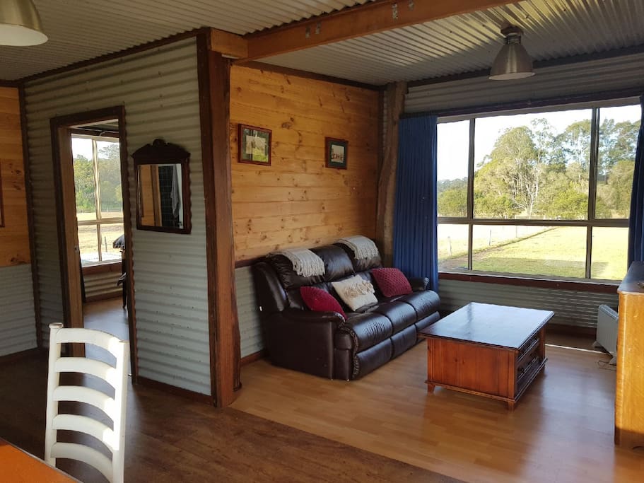 Cozy and comfortable, with lovely farm views.