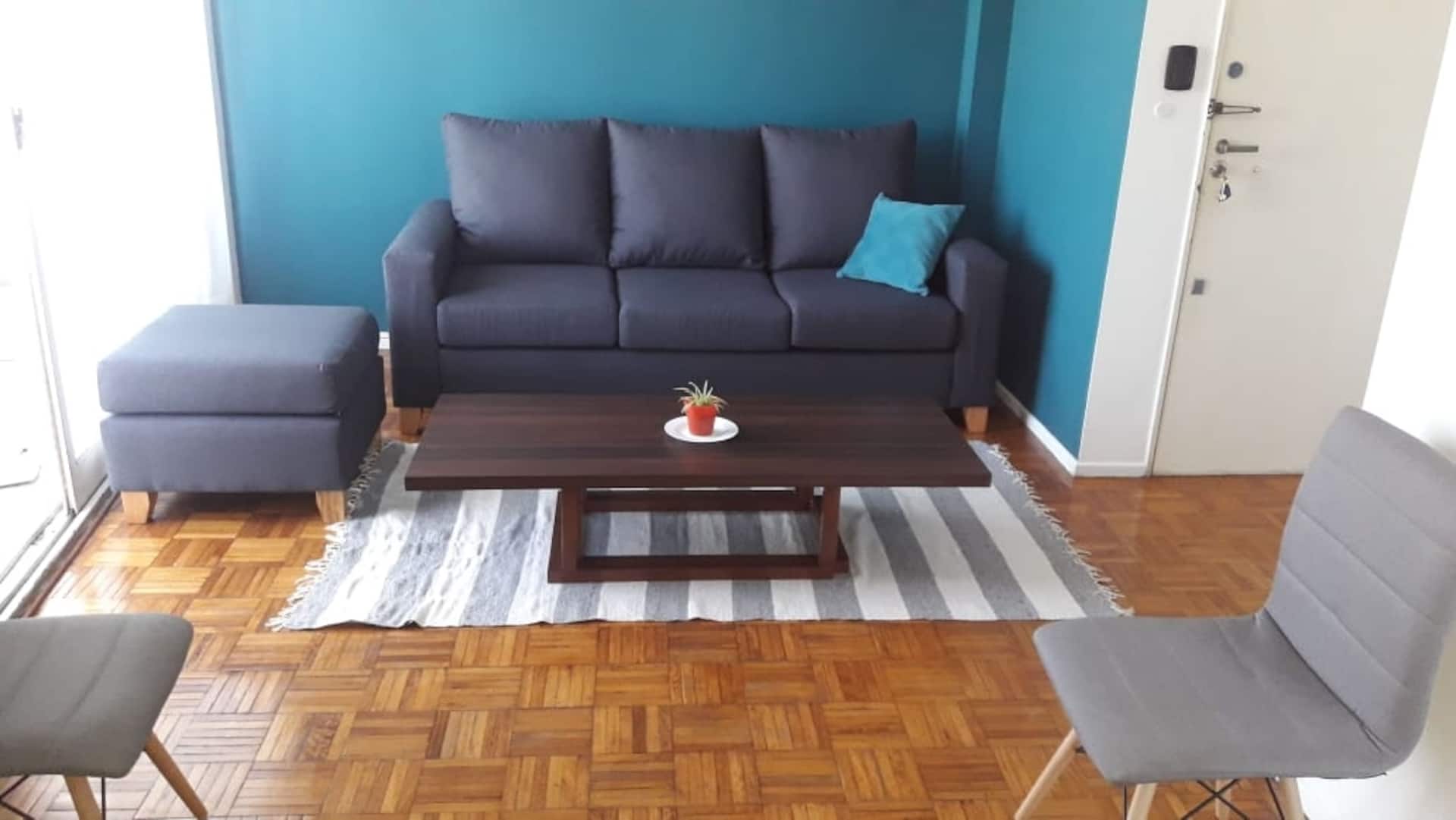 A bright, central and well-connected apartment