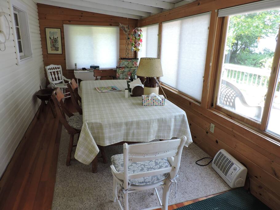 Lake view dining
