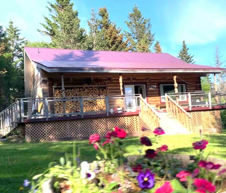 Alaskan Log Home with Glacial Views! Houses for Rent in