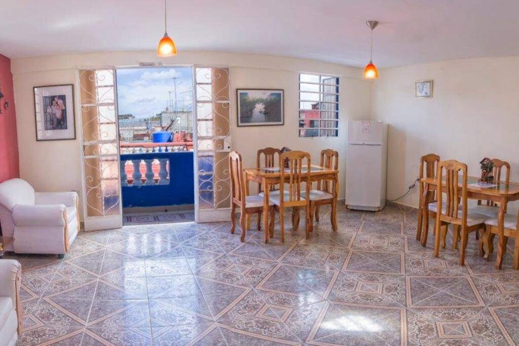Other view of the living and dining room