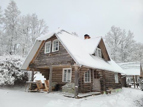 Otepää cozy log house with sauna