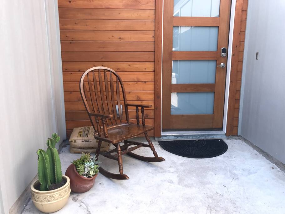 Keyless entry. You will have your own code.