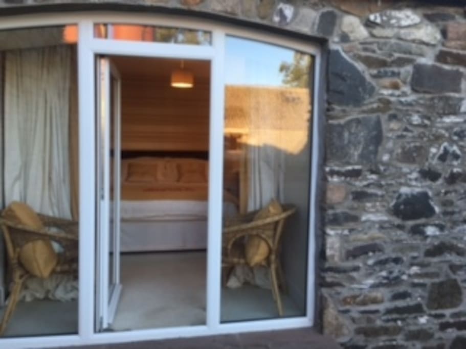 Door from main bedroom to courtyard