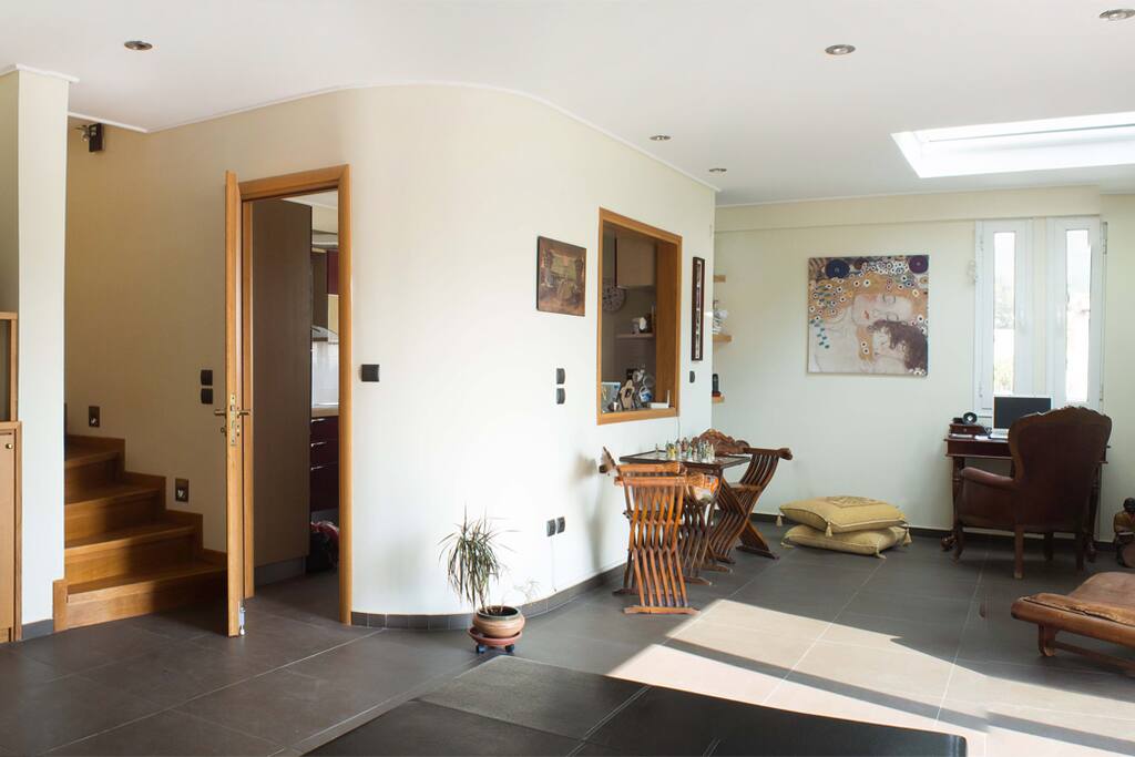 Living room office area