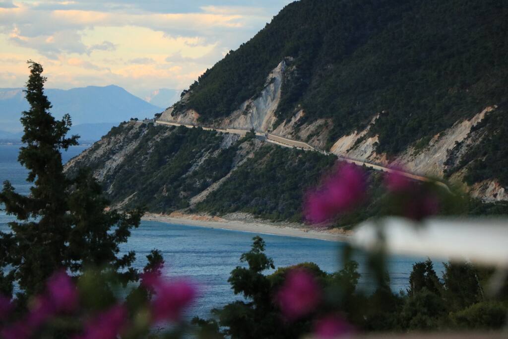 Property view . Northern coastline of Lefkada .