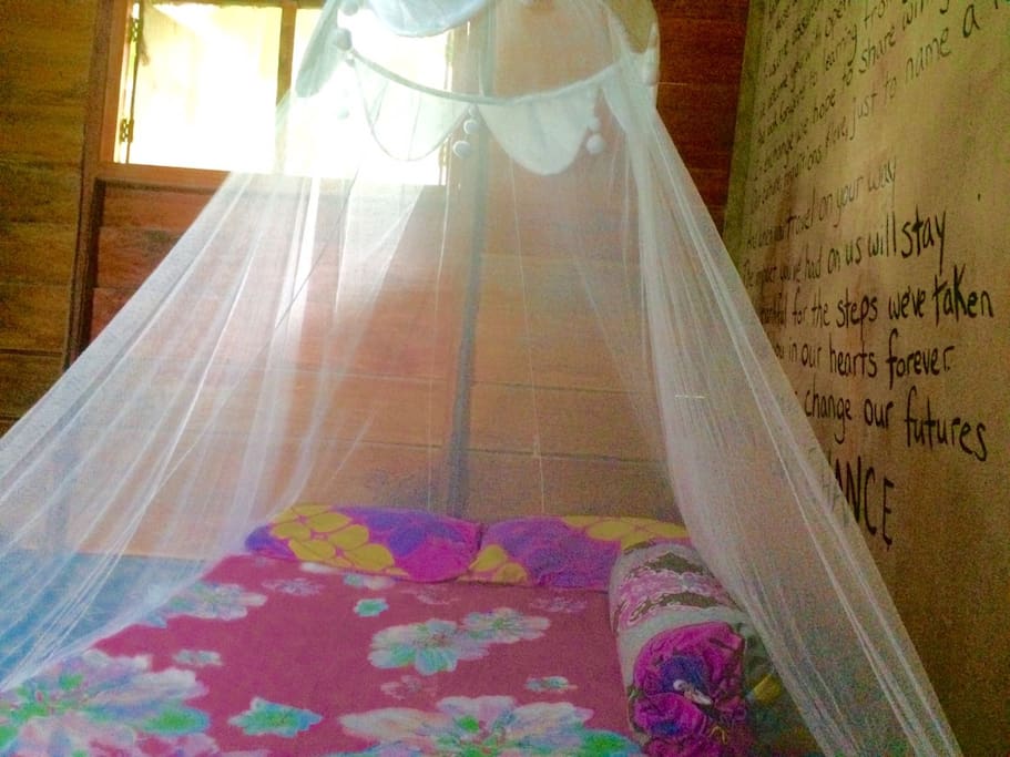 a double bed 160 cm in the 1st bedroom